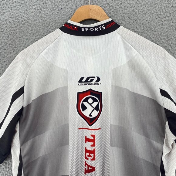 Louis Garneau Jersey Men XXL Gray UltraMax 1/2 Zip Up Short Sleeve Cycling Sport - Picture 4 of 10